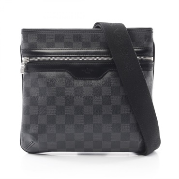 LOUIS VUITTON Thomas Shoulder crossbody Bag N58028 Damier graphite leather Black