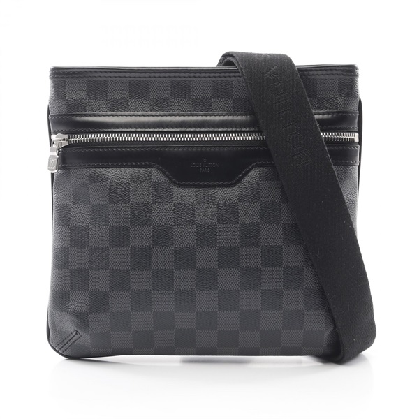 LOUIS VUITTON Thomas Shoulder crossbody Bag N58028 Damier graphite leather Black