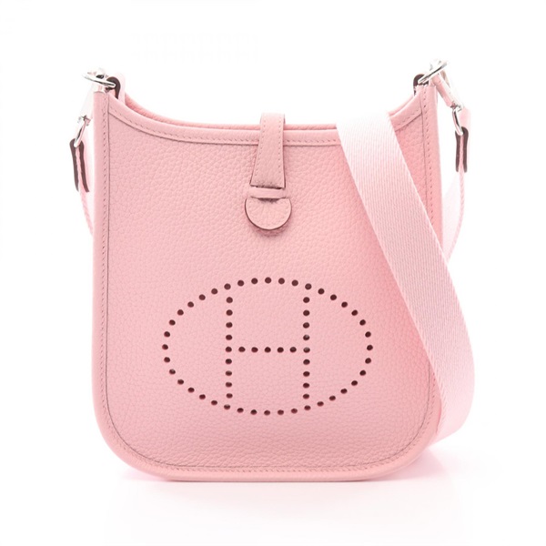 HERMES Evelyne TPM Shoulder crossbody Bag K 085945CK Taurillon Clemence pink SHW
