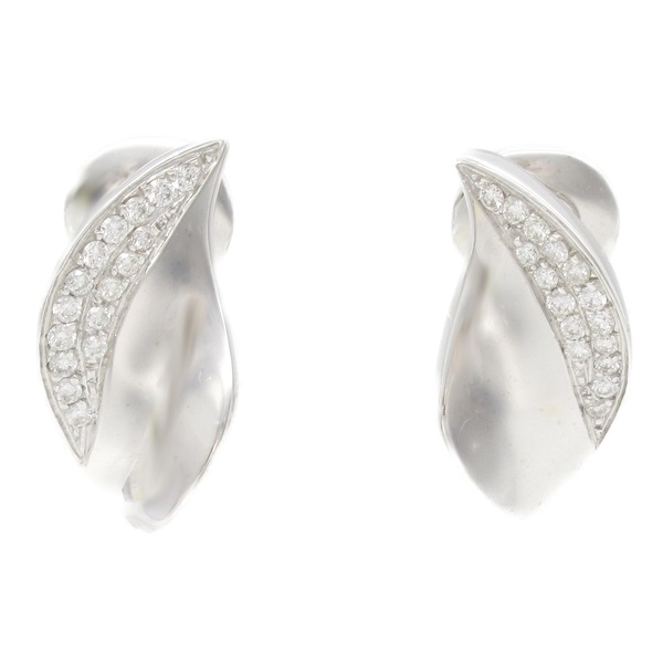 JEWELRY Diamond Pierced earrings 18KWG White Gold Used women