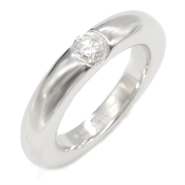CARTIER Ellipse Ring Diamond 18KWG White Gold Used women US size 5