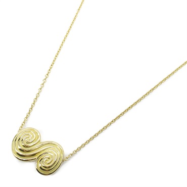 TIFFANY＆CO Spiral Necklace 18KYG Yellow Gold Used Pendant women