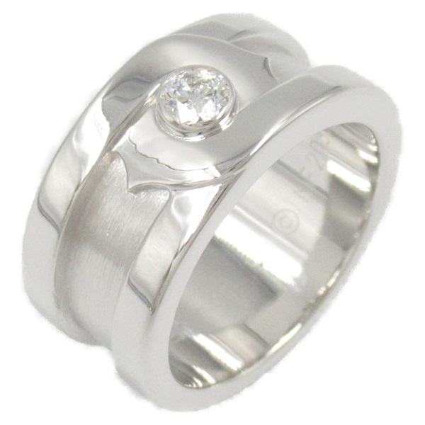CARTIER 2C Fortune 88 Ring 1P Diamond 18KWG Gold Used US size 5.5 women #50