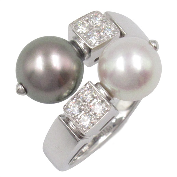 BVLGARI Lvcea Ring Pearl Diamond 18KPG Pink Rose Gold Used women US size 7