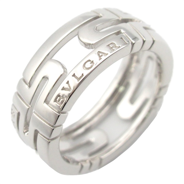 BVLGARI Open parenthesis Ring 18KWG White Gold Used unisex US size 6.5 #54