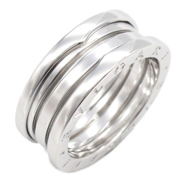 BVLGARI B-zero1 ring 3 band 18KWG White Gold Used unisex US size 8.75 #59