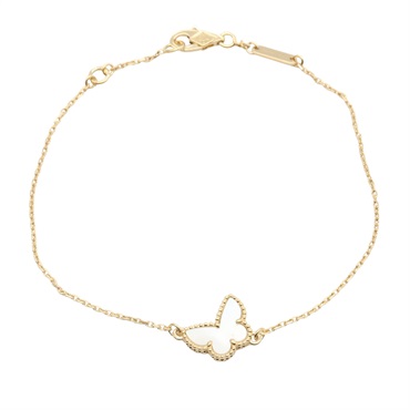 Van Cleef & Arpels Sweet Alhambra Papillon Bracelet 18KYG Mother of pearl Used