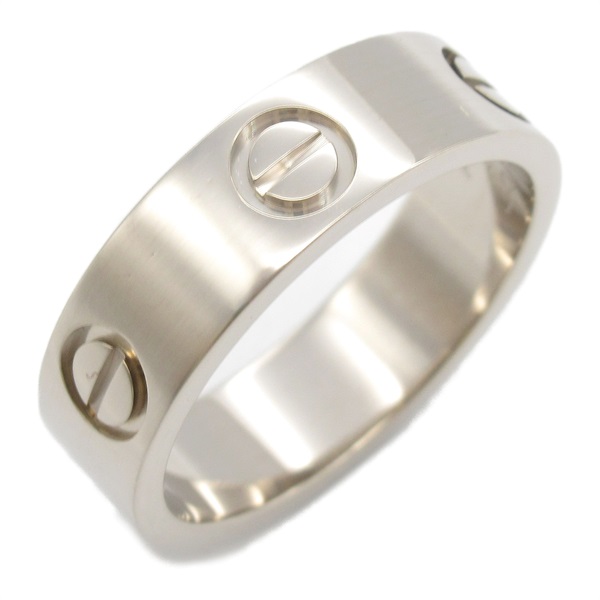 CARTIER Love Ring 18KWG White Gold Used unisex US size 6.25 #53