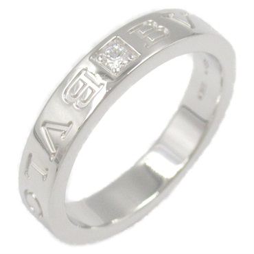BVLGARI B-zero1 Ring 1P Diamond 18KWG White Gold Used women US size 8.25