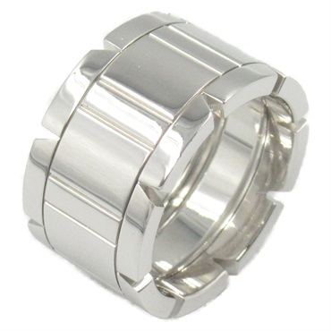 CARTIER Tank francaise Ring 18KWG White Gold Used women US size 6 #51