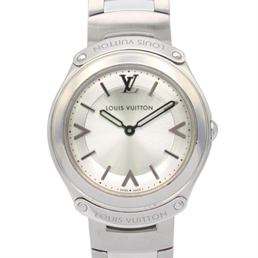 LOUIS VUITTON Fifty Five Wrist Watch Q6J00 Quartz Stainless Steel Used Women LV