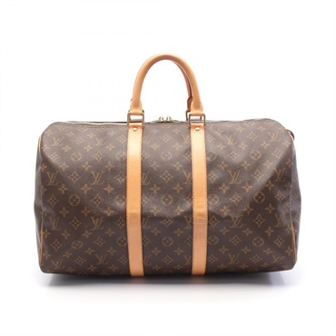 LOUIS VUITTON Keepall 45 Hand bag M41428 Monogram canvas Brown Used unisex LV