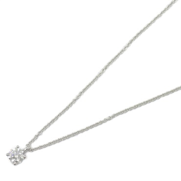 TIFFANY＆CO Solitaire Necklace Diamond Pt950 Platinum Used women Pendant