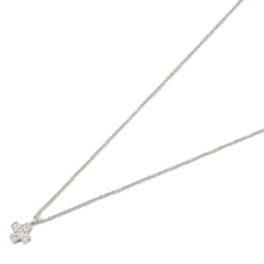 TIFFANY＆CO Cross Diamond Necklace Pt950 Platinum Used women Pendant