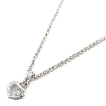 Chopard Happy Diamond Necklace 18KWG White Gold Used women Pendant