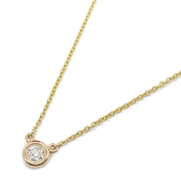 TIFFANY＆CO By the Yard Diamond Necklace Pendant 18KPG Pink Rose Gold Used women