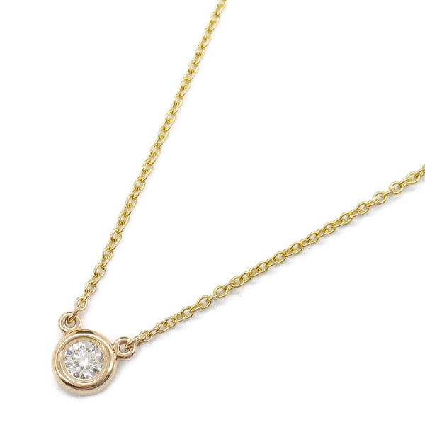 TIFFANY＆CO By the Yard Diamond Necklace Pendant 18KPG Pink Rose Gold Used women