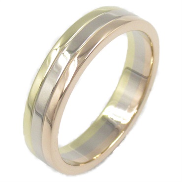 CARTIER Louis cartier vendôme Ring 18KYG Three Gold Used unisex US size 8.5 #58