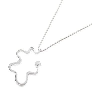 TIFFANY＆CO Frank Gehry Equus Necklace 1P Diamond 18KWG White Gold Used women