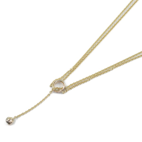 CARTIER Trinity Necklace 18KYG yellow 18KPG Pink 18KWG Three Gold Used women