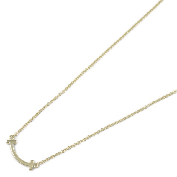 TIFFANY＆CO T Smile Mini Necklace 18KYG Yellow Gold Used women
