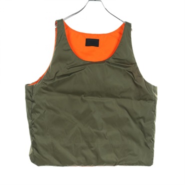 PRADA Down vest SGC386S2321WQ8 Nylon Khaki Used mens #XXXL