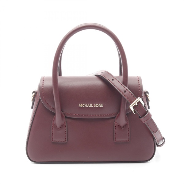 Michael Kors Small Satchel Crossbody Handbag 35F4G3OC5L leather Bordeaux Used