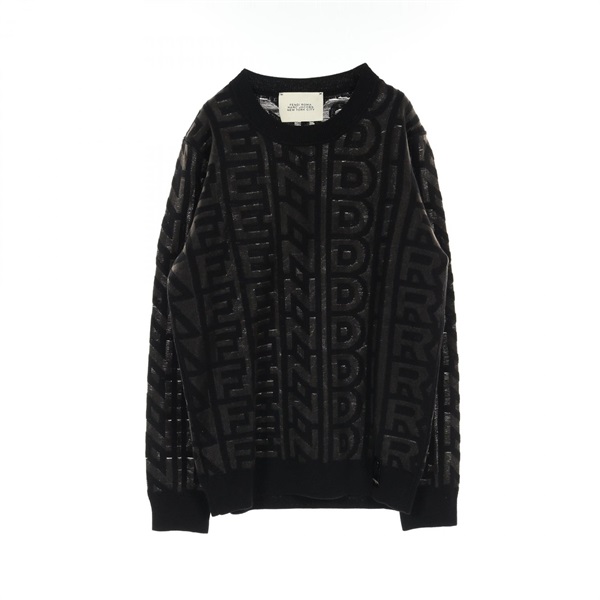FENDI MARC JACOBS knitwear #48 sweater FZX131 wool Nylon Black Gray Used