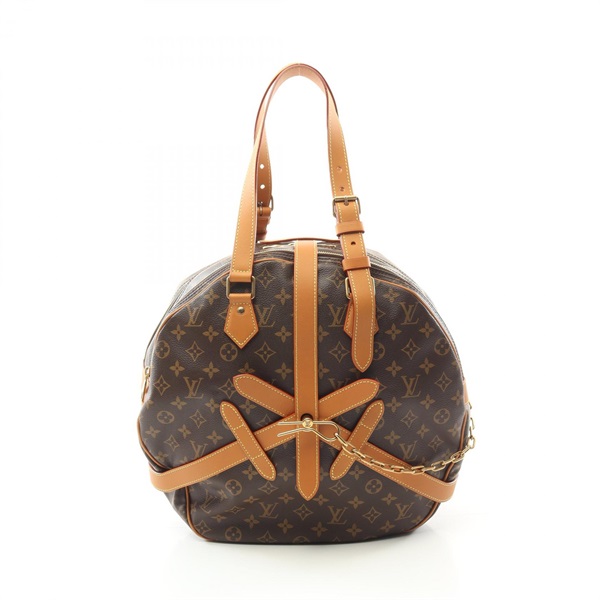 LOUIS VUITTON soft hat trunk hand bag M44750 Monogram leather Brown Used LV