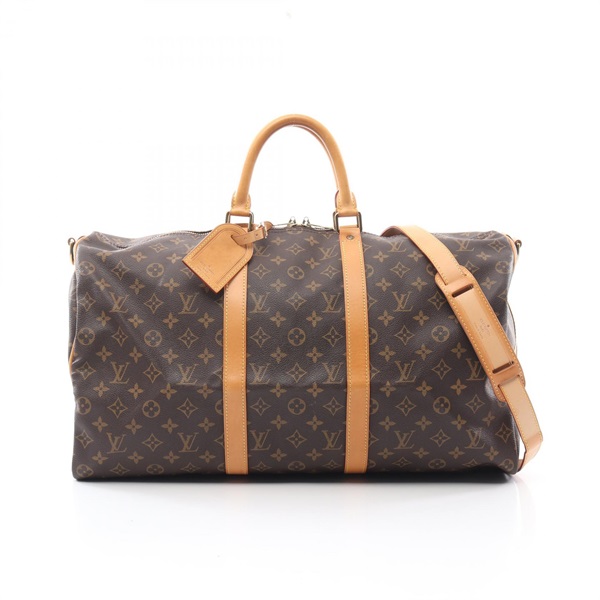 LOUIS VUITTON Keepall Bandrouriere 50 travel hand bag M41416 Monogram leather LV