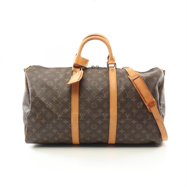 LOUIS VUITTON Keepall 50 hand travel bag M41426 Monogram leather Brown Used LV