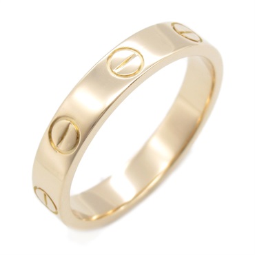 CARTIER Mini Love Ring 18KPG Pink Rose Gold Used Unisex US size 6 #52