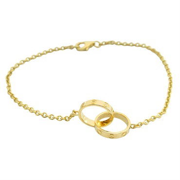 CARTIER Baby Love Bracelet 18KYG Yellow Gold Used Women