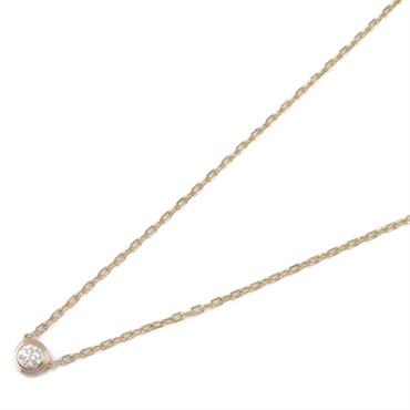 CARTIER D'amour Necklace SM Diamond 18KPG Pink Rose Gold Used women Pendant