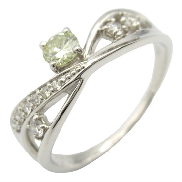 JEWELRY Diamond Ring Pt900 Platinum Used women US size 7