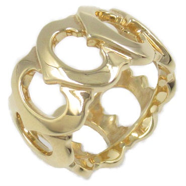CARTIER C de Cartier Ring 18KYG Yellow Gold Used women US size 4.5 #47