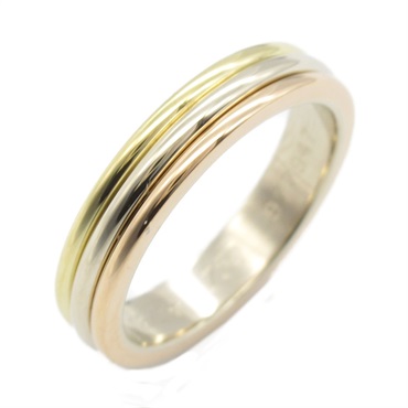 CARTIER Vendome ring Ring 18KYG Yellow 18KPG 18KWG Three Gold Used US size 4.5
