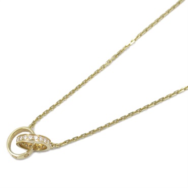 CARTIER Baby Love Diamond Necklace 18KYG Yellow Gold Used women Pendant