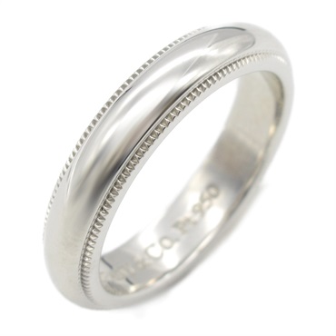 TIFFANY＆CO Milgrain Ring Pt950 Platinum Used unisex US size 4.75