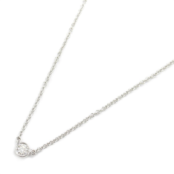 TIFFANY＆CO By the Yard Diamond Necklace Pendant Pt950 Platinum Used women