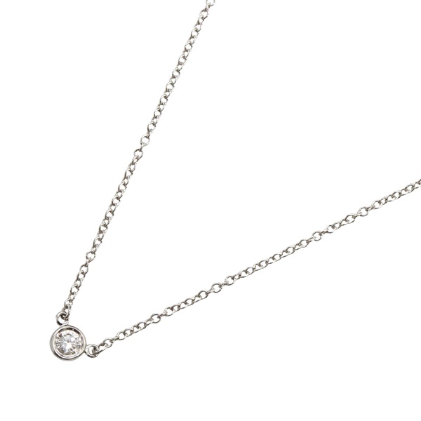 TIFFANY＆CO By the Yard Necklace Diamond Pt950 Platinum Used Pendant