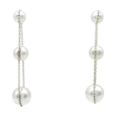TIFFANY＆CO Triple Drop Pierced Earrings Silver925 Used women
