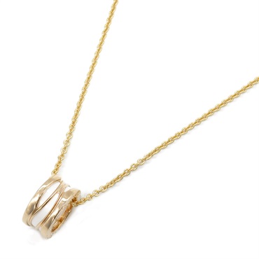 BVLGARI B-zero 1 Design Legend Necklace 18KPG Pink Rose Gold White Used unisex