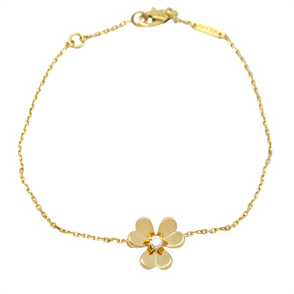 Van Cleef & Arpels Frivole Mini Diamond Bracelet 18KYG Yellow Gold Used Women