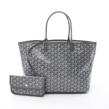 GOYARD Saint Louis PM Tote Bag canvas leather Gray Multicolor Women