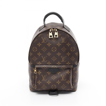 LOUIS VUITTON Palm Springs PM Backpack M41560 Monogram canvas Brown Black Used