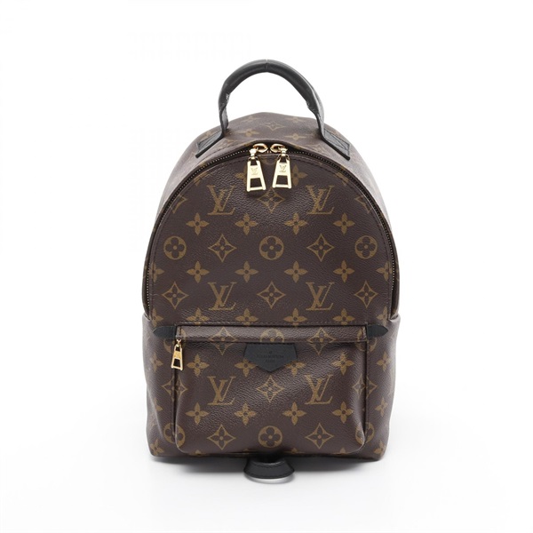 LOUIS VUITTON Palm Springs PM Backpack M41560 Monogram canvas Brown Black Used