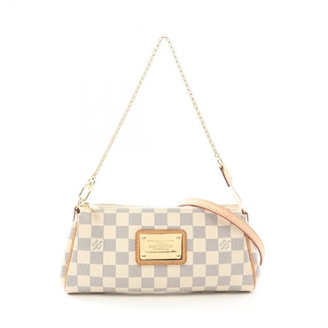 LOUIS VUITTON Eva 2way shoulder Handbag N55214 Damier Azur canvas White Used LV