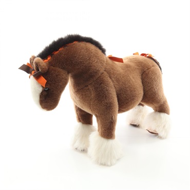 HERMES Hermy PM horse plush soft toy 400055M Suede acrylic Brown Used unisex