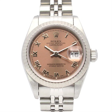 ROLEX Datejust W Wrist Watch 69174 Automatic 18KWG Gold SS Used Women